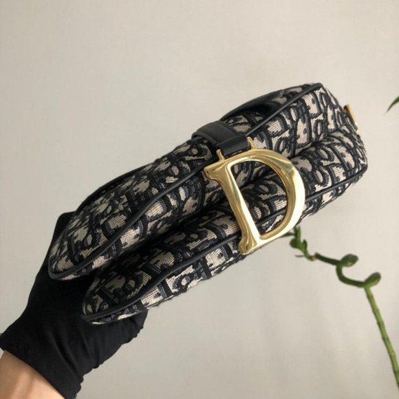 Dior Saddle Bag Large Blue - Picture 8 of 11